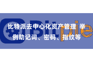 比特派去中心化资产管理  举例助记词、密码、指纹等